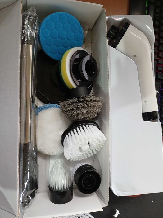 Perie electrică Lebeein JY-6010, 9 capete, 2 viteze, alb