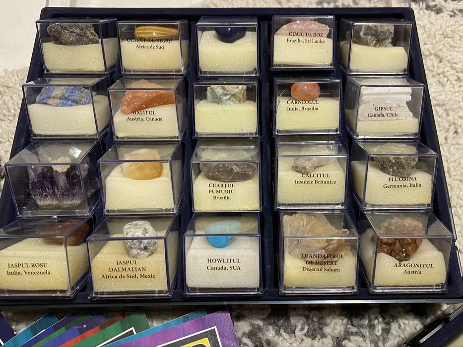 Colecția Comorile Pământului reviste + pietre