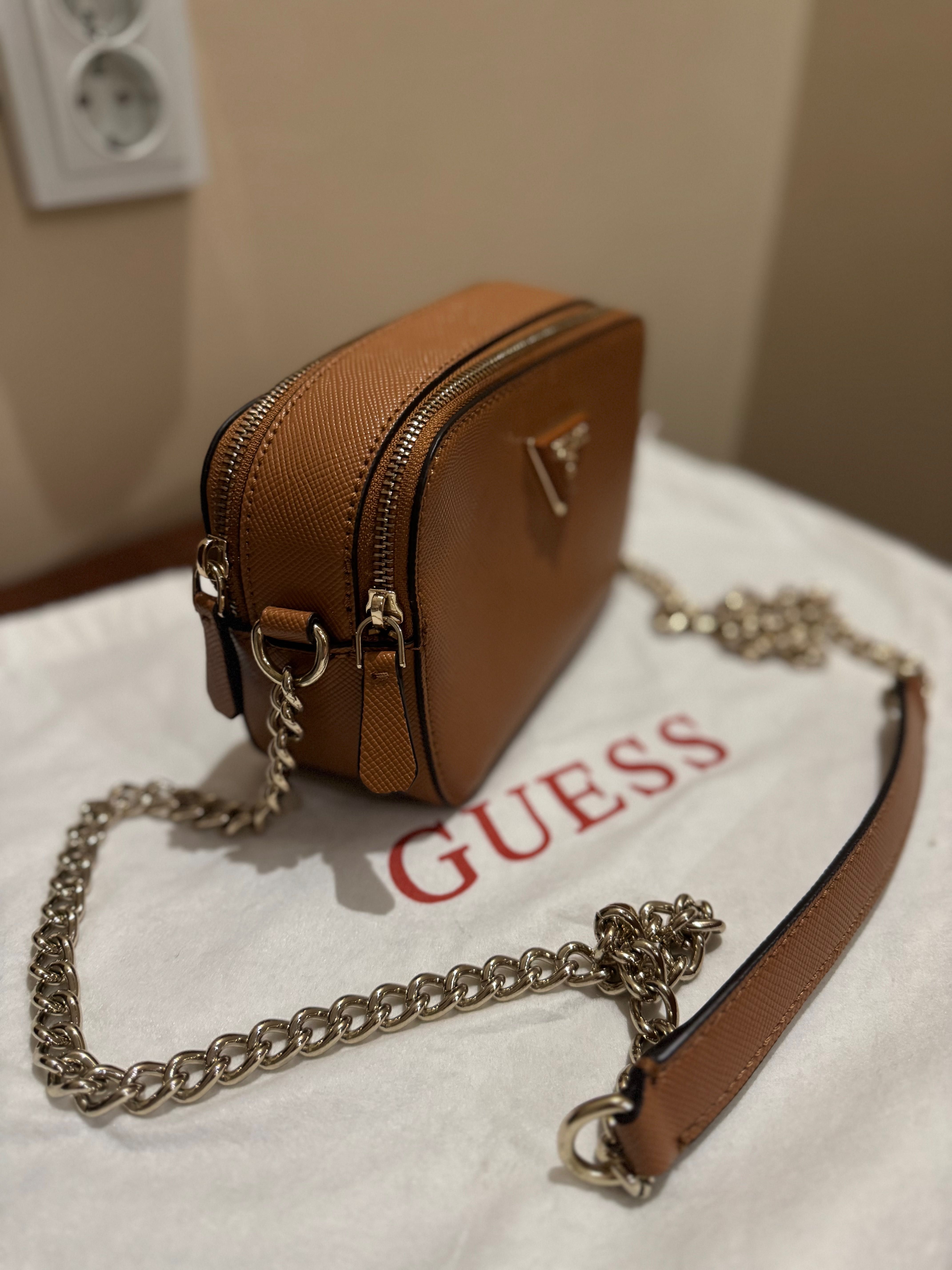 Чанта Guess, кафява