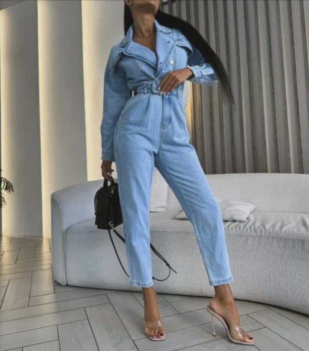 Salopeta blugi denim revelion 2026