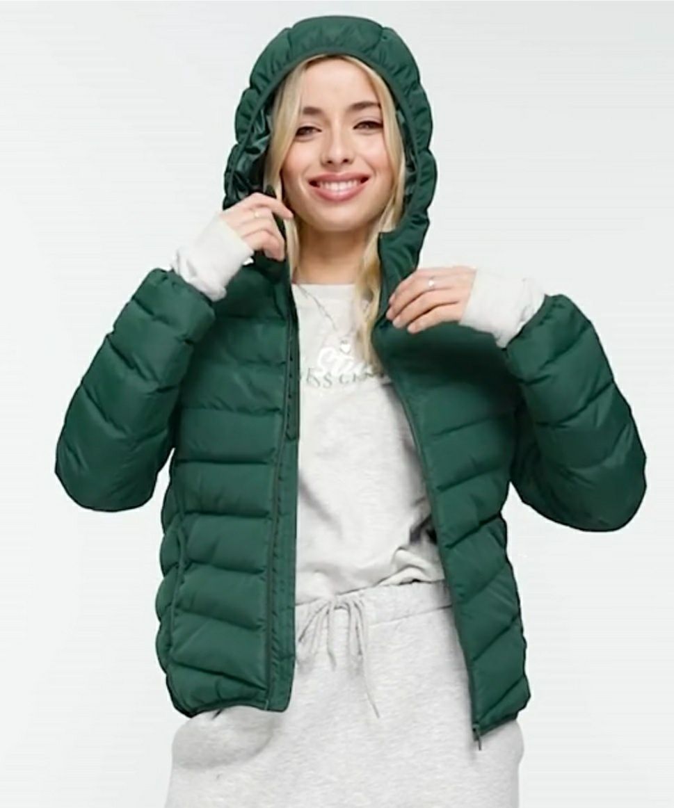 Дамско puffer jacket с качулка