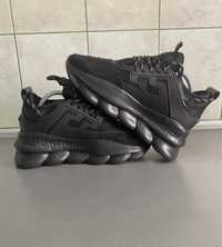 Adidasi Sneakersi Versace Triple Black Model Universal