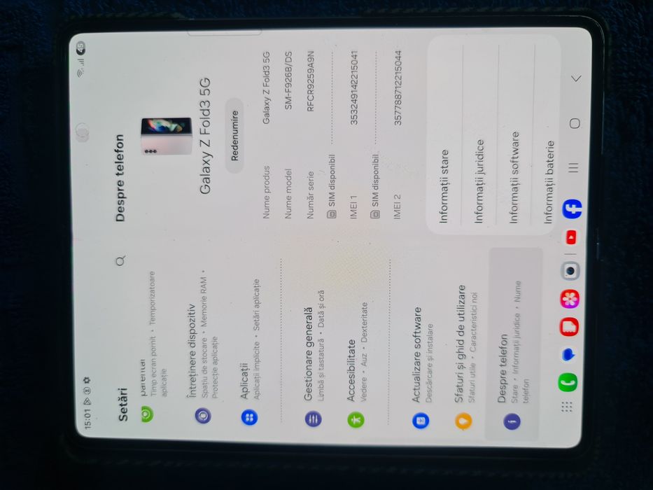 Samsung  fold  3 impecabil