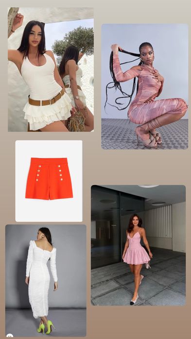 Дамска рокля zara shein missguided oh polly