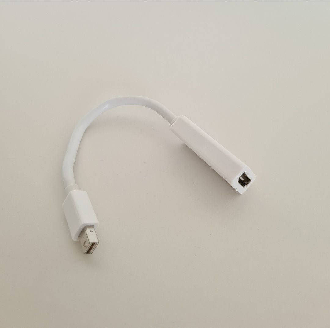 Cablu adaptor mini DisplayPort - HDMI, 20 cm, alb