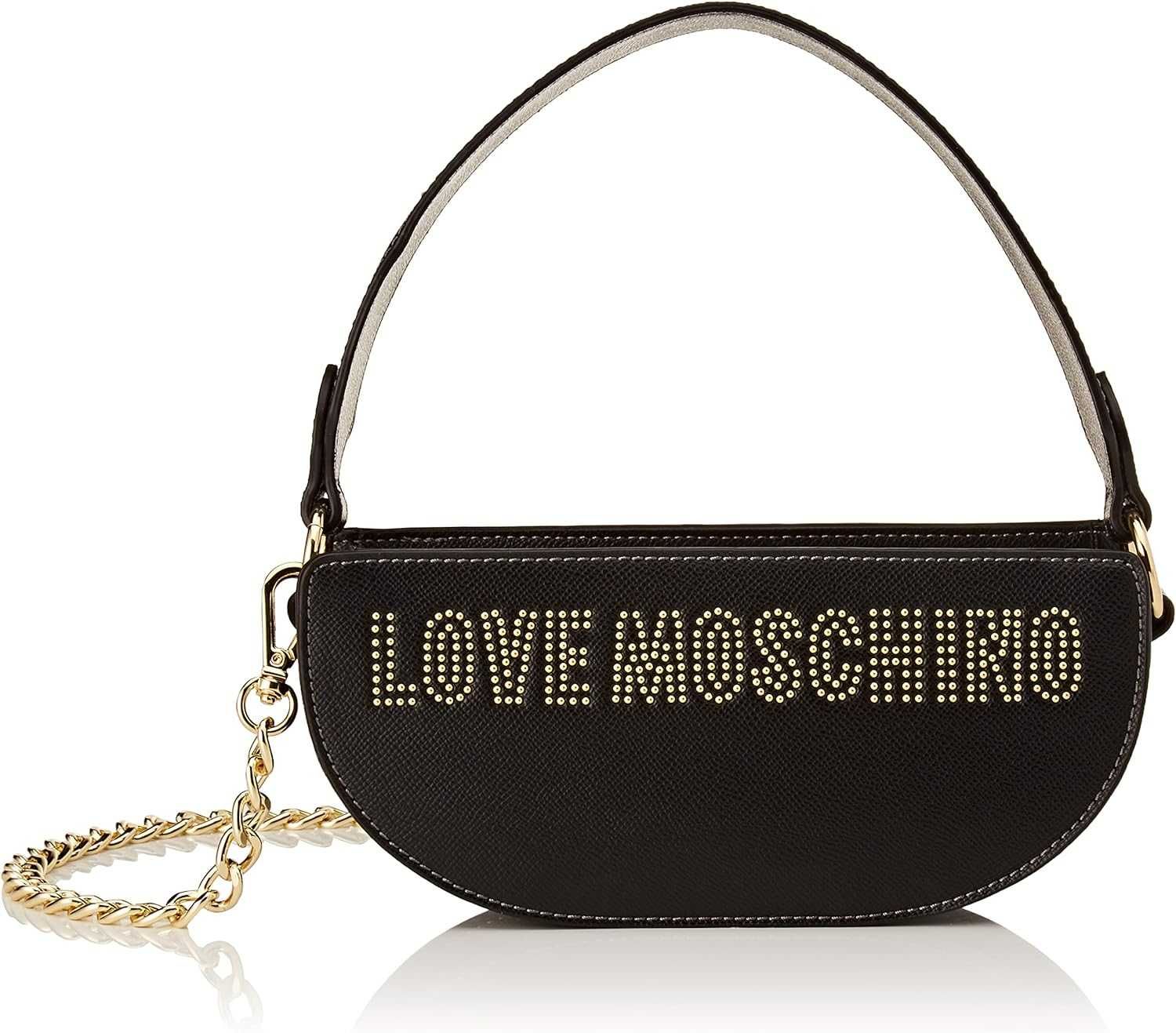 LOVE MOSCHINO – Дамска кожена чанта "BLACK & GOLD" нова с етикети