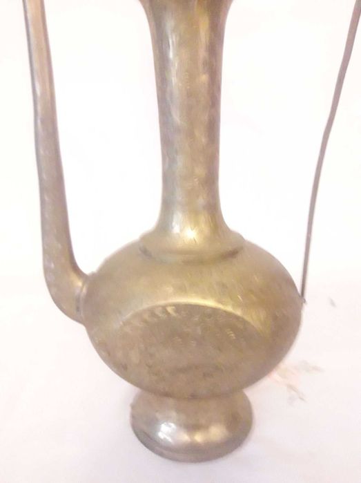 Carafa cu capac din alama gravat manual