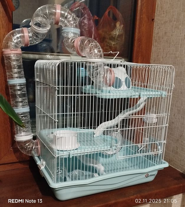 Клетка 2х этажная для хомячков