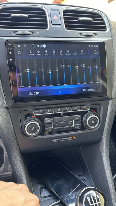 Navigatie android VW Golf 6 CarPlay AndroidAuto RNS DSP SIM USB