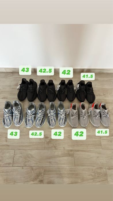 Adidas Yezzy 350 v2 Negrii Gri Albastrii