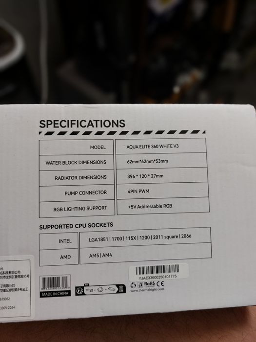 Cooler pe lichid cpu nou argb Thermalright 360 white,multisocket,box