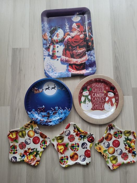 Farfurii /platou/farfurii mici de Craciun