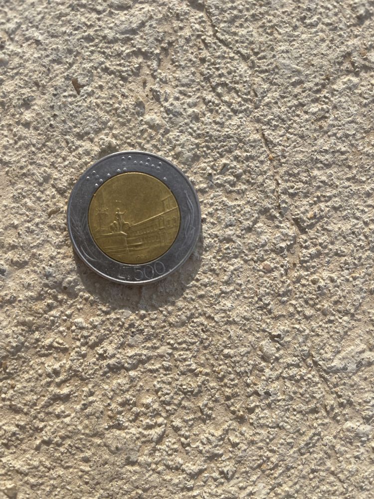 Moneda 500 lire italia