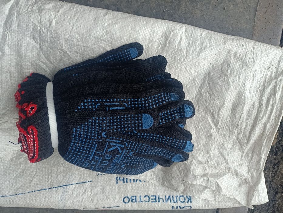Перчатки трикотажные с ПВХ напылением