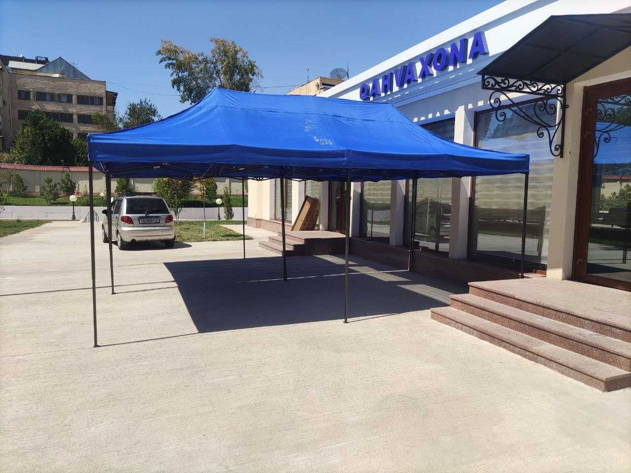 Зонт с тентом 3х6m BLUE   в ассортименти 3х3, 3х4, 3х6