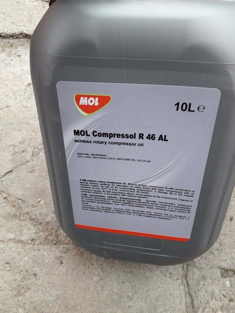 Компрессорное масло MOL Compressol R 46 AL (канистра 10 литров)