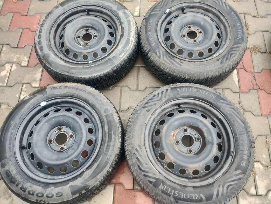 Jante tabla 4x100 r15 lodgy, dokker, logan cauciucuri all season 185/6