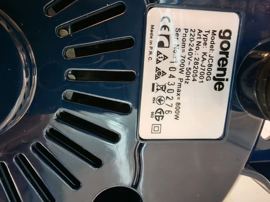 Storcător legume  fructe Gorenje JC800C