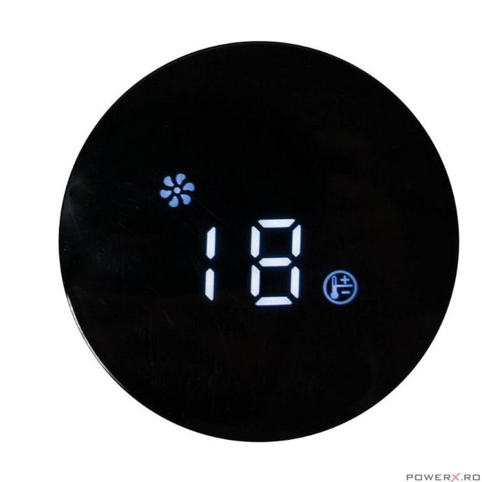 Aeroterma de perete, cu display si telecomanda, 1000w / 2000w,