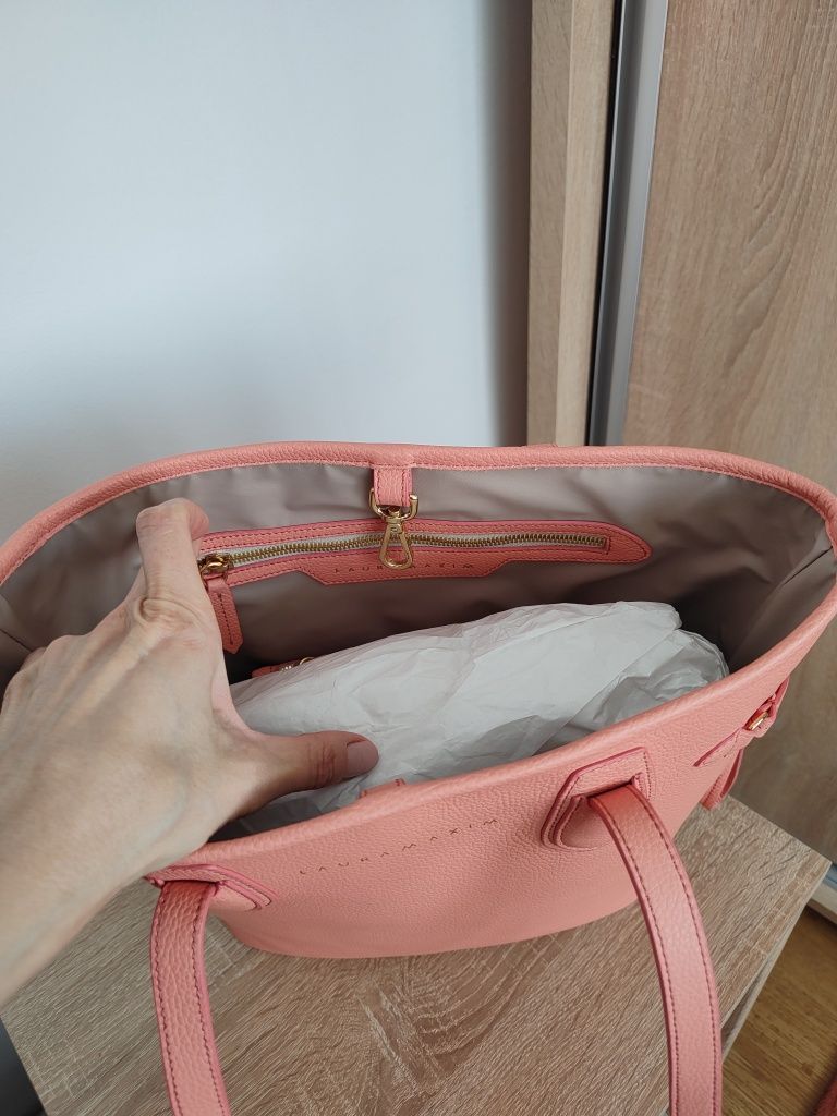 Geanta D Shopper Peach Pie Laura Maxim