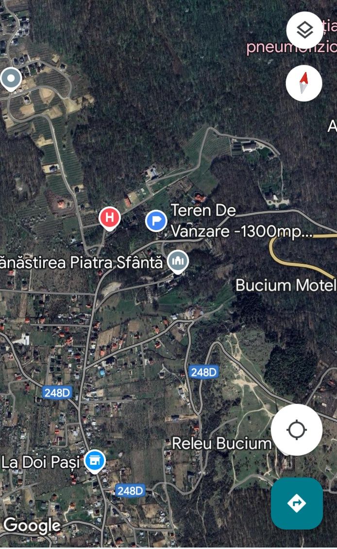 Teren intravilan Iasi. Bucium . 1300 mp. La intrarea in sat Pietrarie.