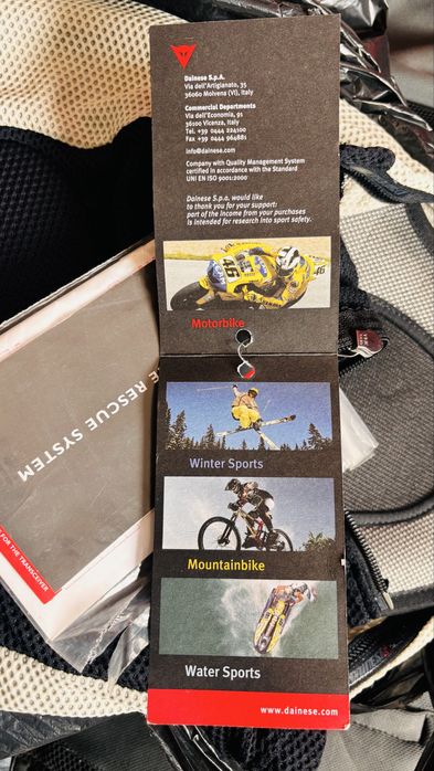 Vand protectie spate Dainese  NOU Marime M ski/ motor / bicicleta