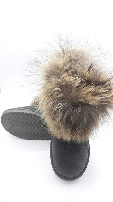 Ghete tip UGG - piele si blana naturala- 35-40