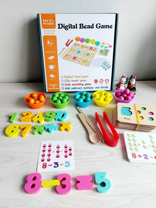 Joc educativ Montessori din lemn