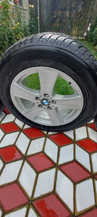 Set 4 jante originale BMW X5 X6 18” cu anvelope iarnă Michelin