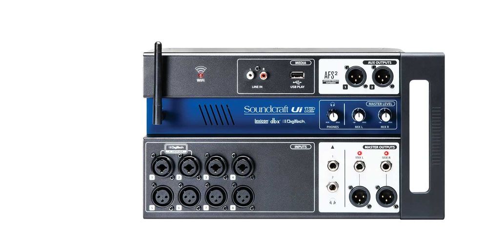 Soundcraft Ui12 Mixer digital cu 12 canale + Geanta