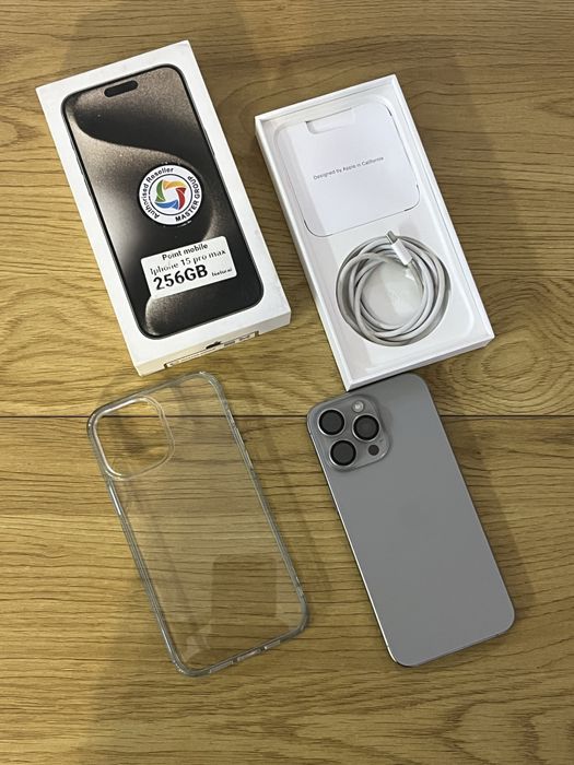 Бартер като нов iPhone 15 pro max 156gb natural 92%