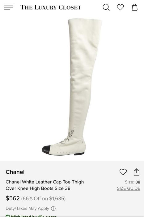 Chanel ботушите са много тесни и цената е минимална поради тази припин