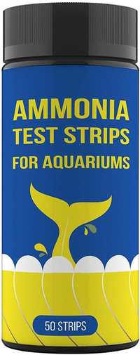 Тест-полоски содержания аммиака для аквариума и пруда