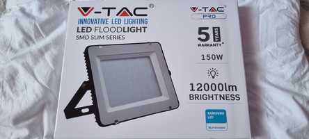 Proiector LED V-TAC 150W corp negru SMD Chip Samsung Alb natural