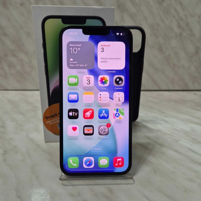 Telefon Apple iPhone 14 Negru 128GB 91% bat Cutie Zeus Amanet 34451
