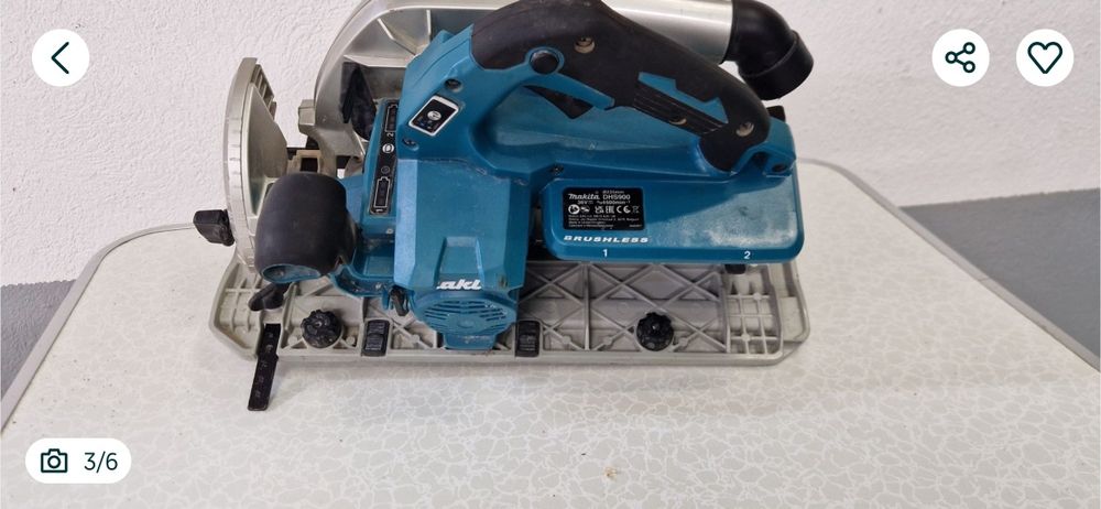 Циркуляр Makita DHS900 36v, 18V+18V, Ф235мм 2х5аh и зарядно