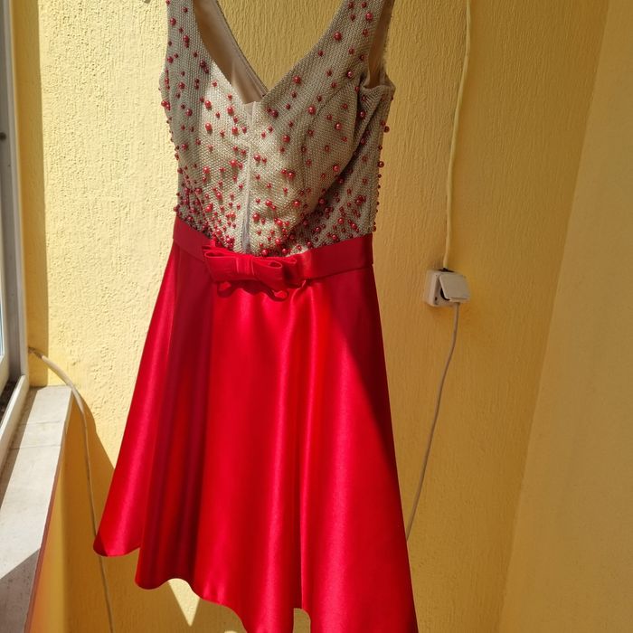 Рокля официална с перли