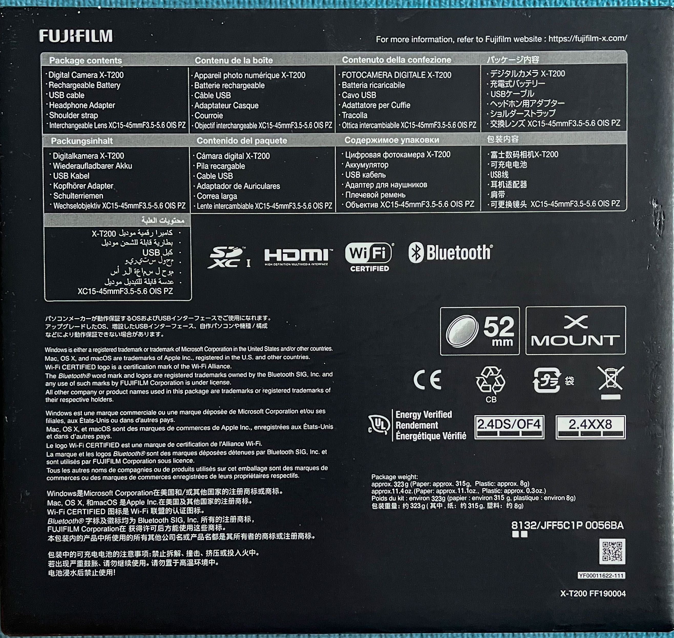 Aparat foto Fujifilm X-T200 + Obiectiv Kit XC 15-45mm