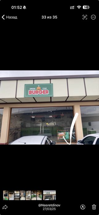 Sotiladi fastfood yoki restoranlar uchun bar