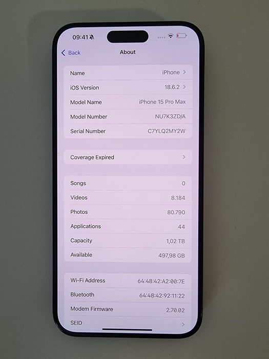 Iphone 15 pro max 1T,ca nou