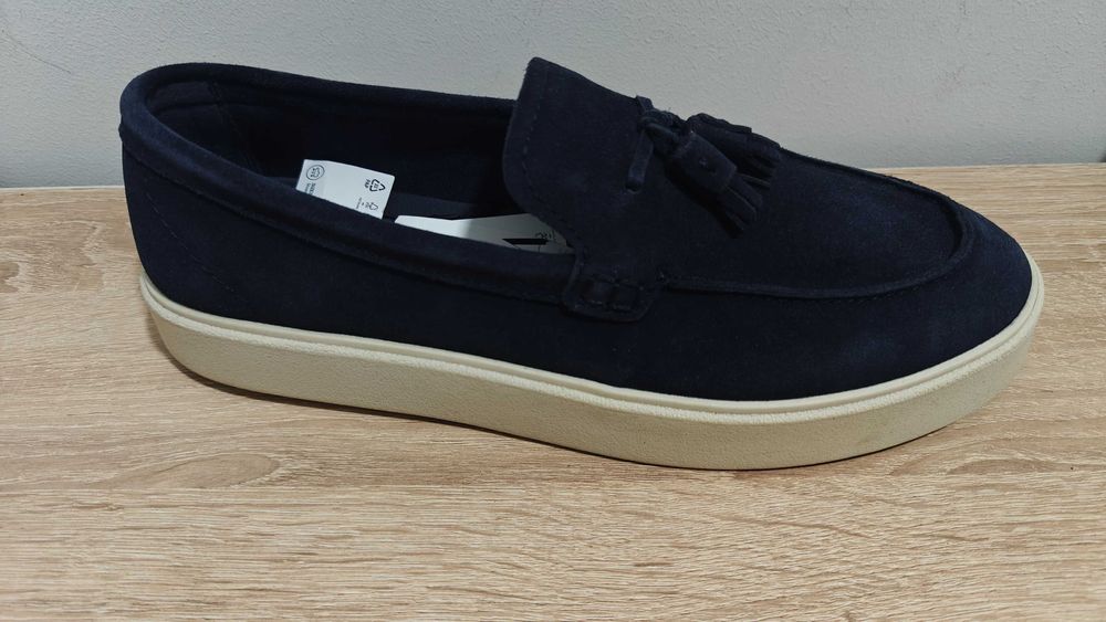 Мужские лоферы ZARA из натуральной замши, новые, 44 р.