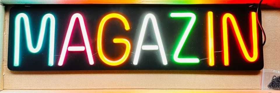 Reclama Luminoasa Neon LED " MAGAZIN " – Atrage Clientii Instant