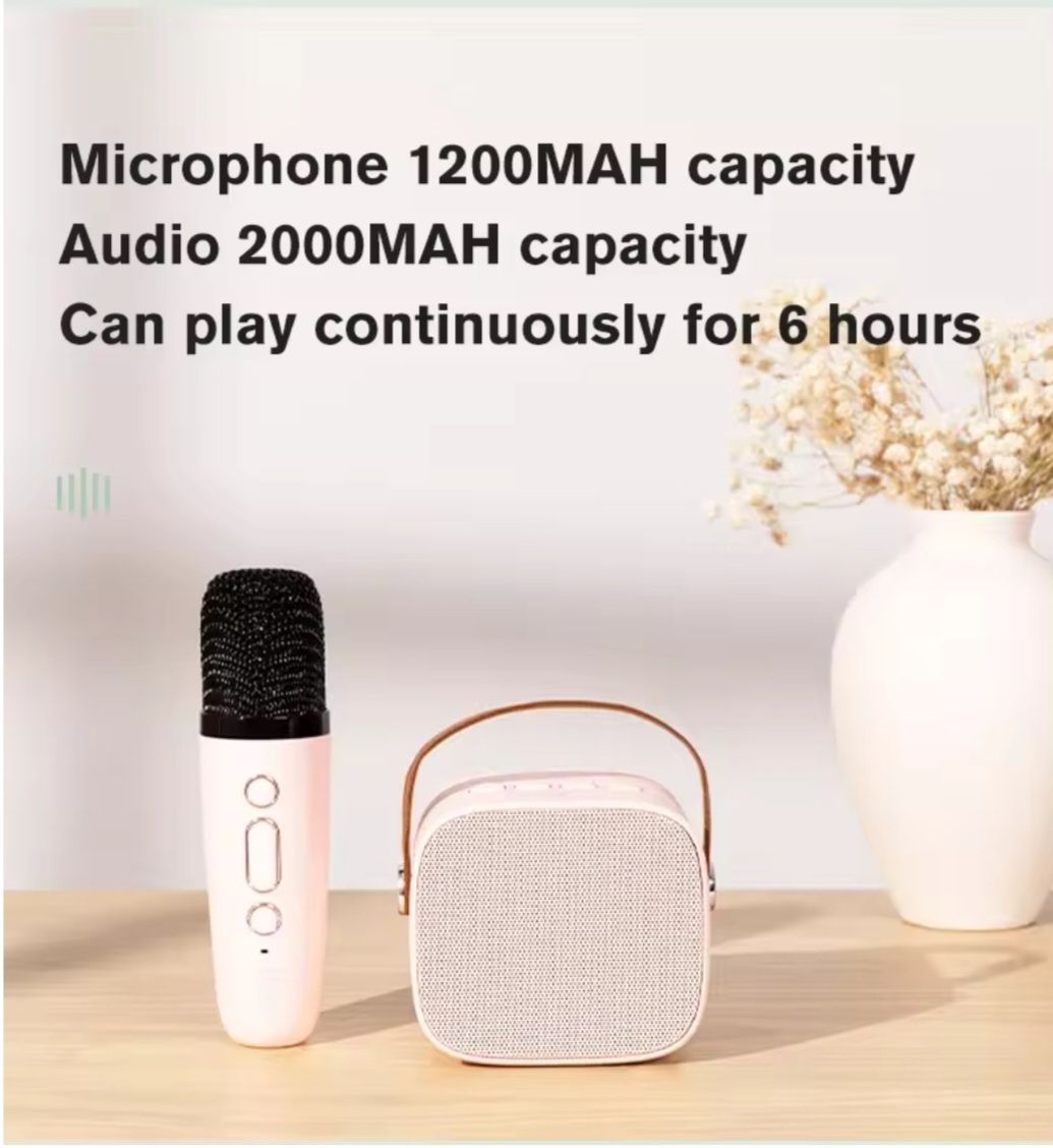 K1 A1 Bluetooth mini koroke kolonka mikrofonli kolonka