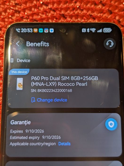 Huawei P60 Pro 8Gb/256Gb alb impecabil, folie, husa, in garantie