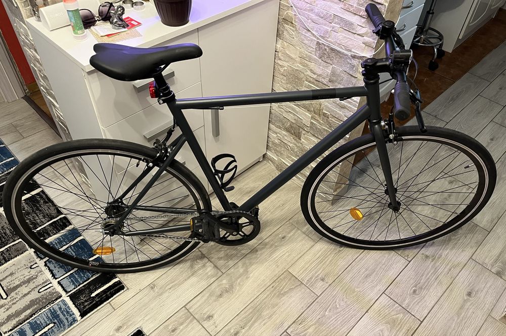 Bicicleta Single Speed Elops 500 - gri (L)