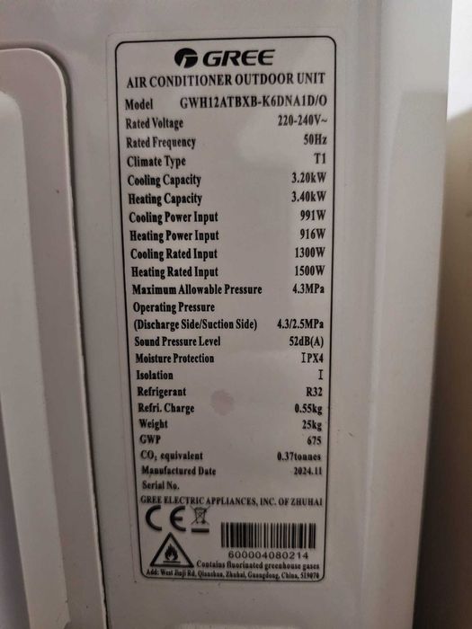 Aparat Aer Conditionat Gree