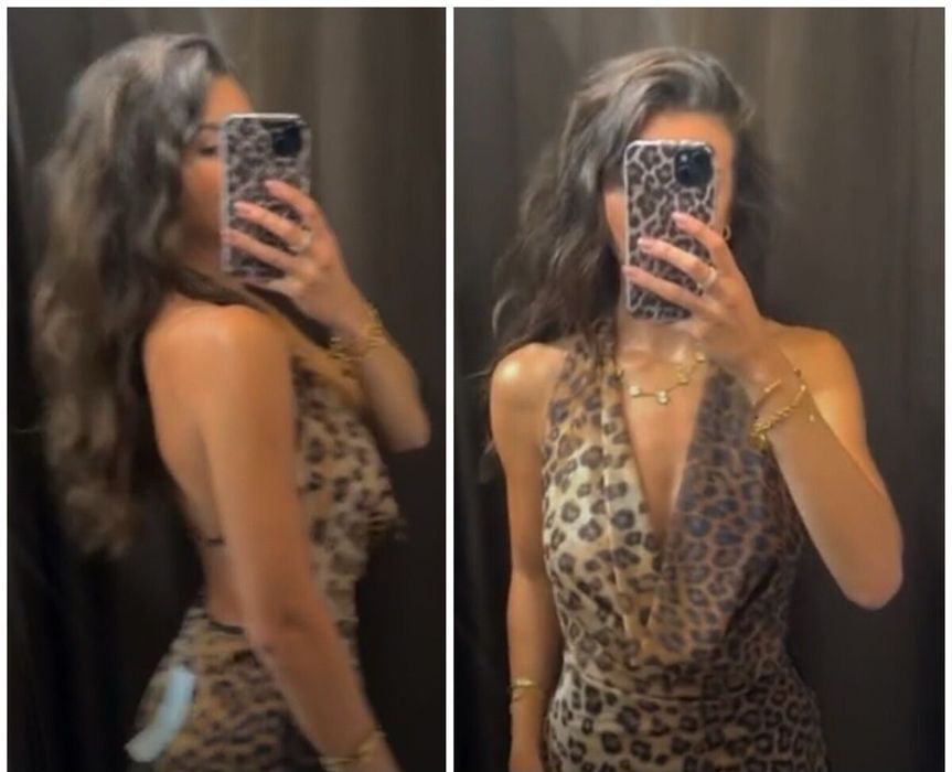 Леопардова секси рокля