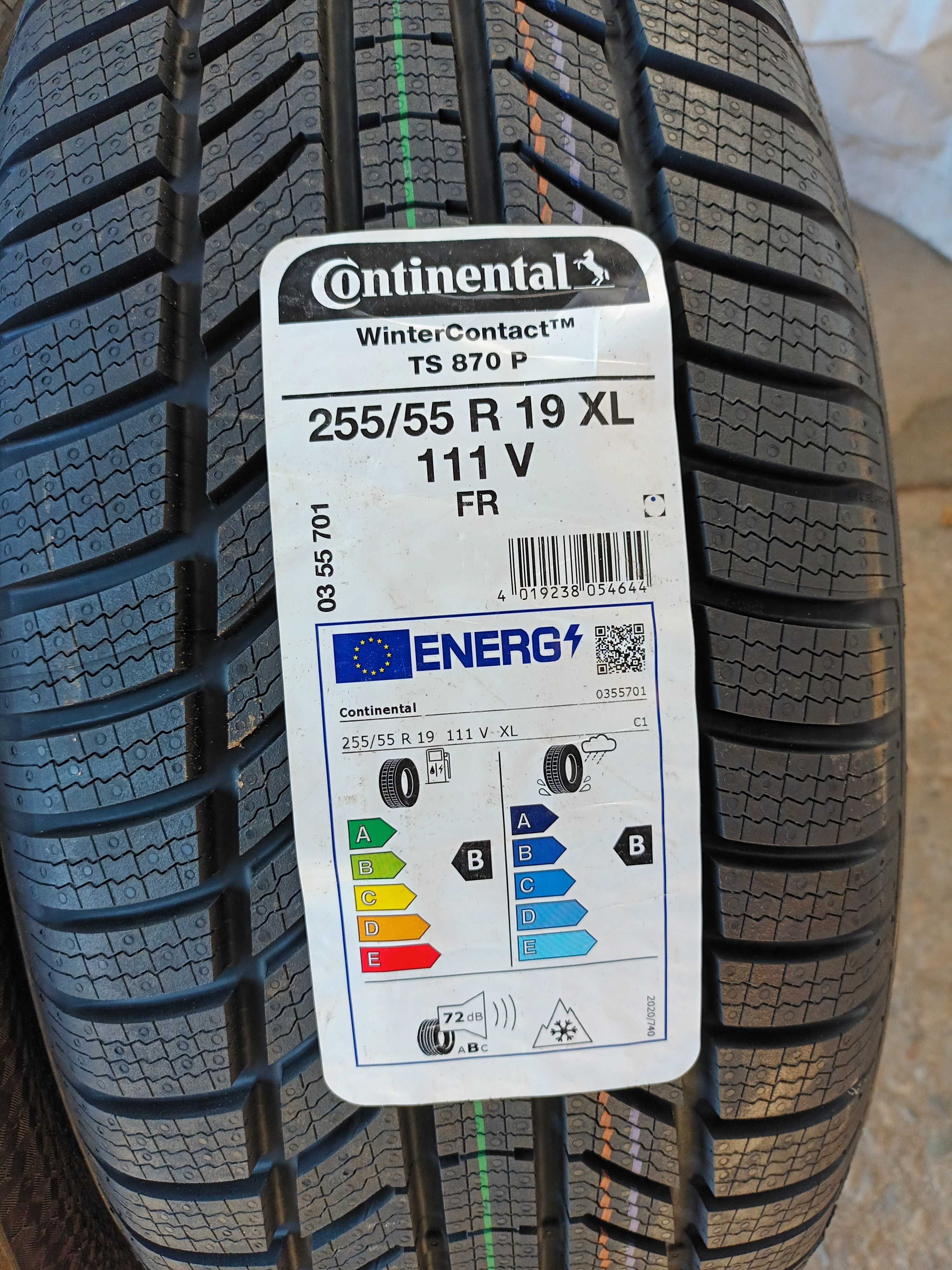 4 Нови зимни гуми 255/55 R19 Continental WinterCont TS870P 111V M+S XL