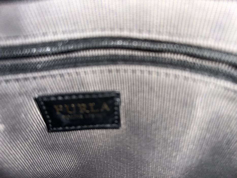 Чанта Furla, черна, естествена кожа