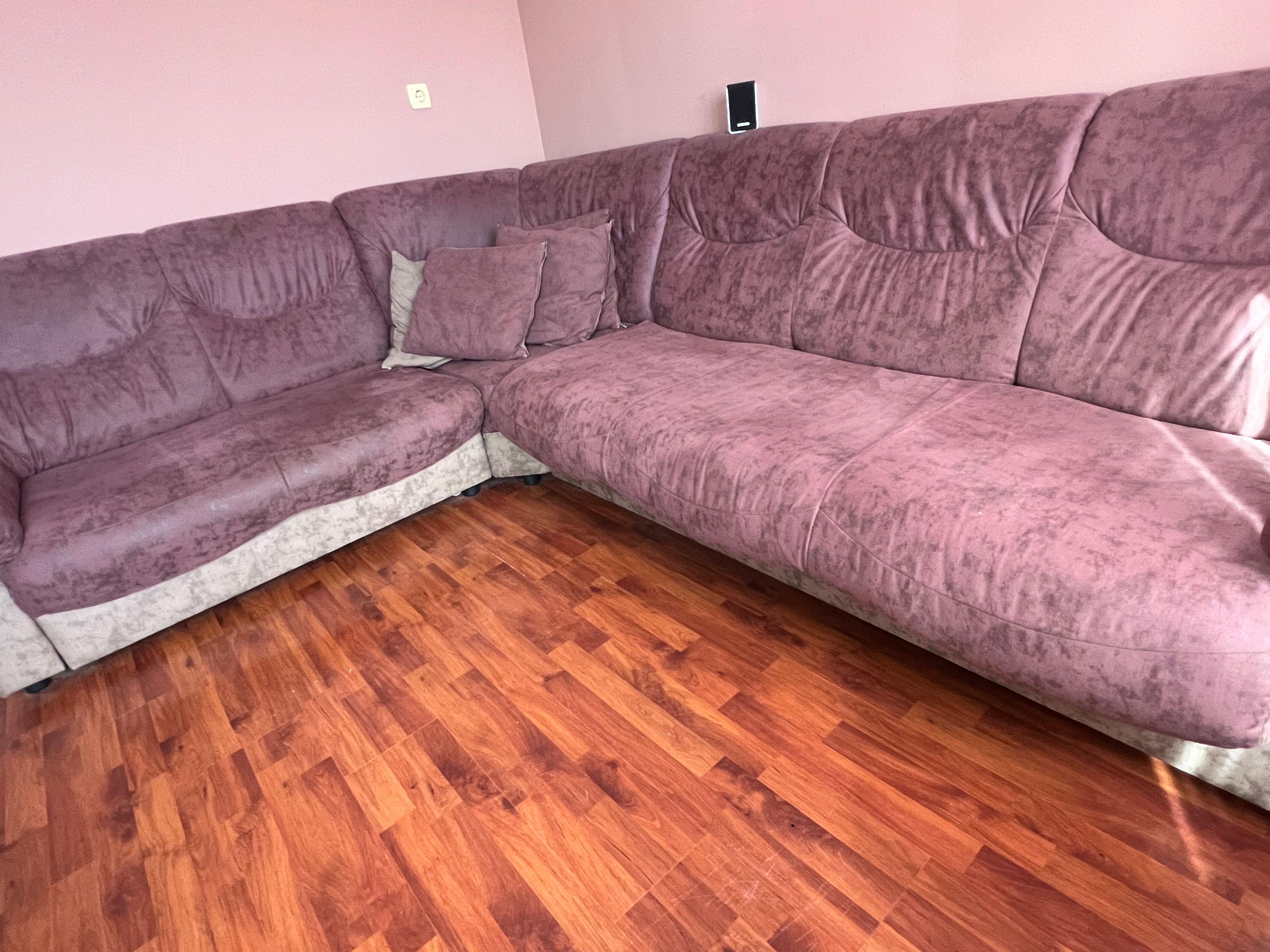 Разтегателен ъглов диван за хол - 290/230